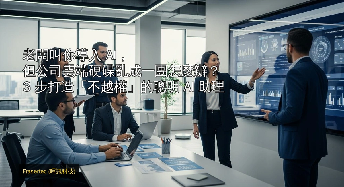 老闆叫你導入 AI，但公司雲端硬碟亂成一團怎麼辦？3 步打造「不越權」的聰明 AI 助理