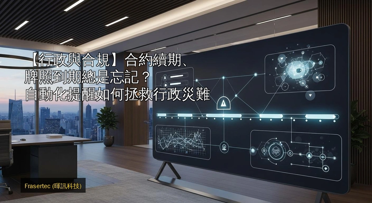 【Administration and Compliance】Always forgetting contract renewals and license expirations? How automated reminders save administrative disasters