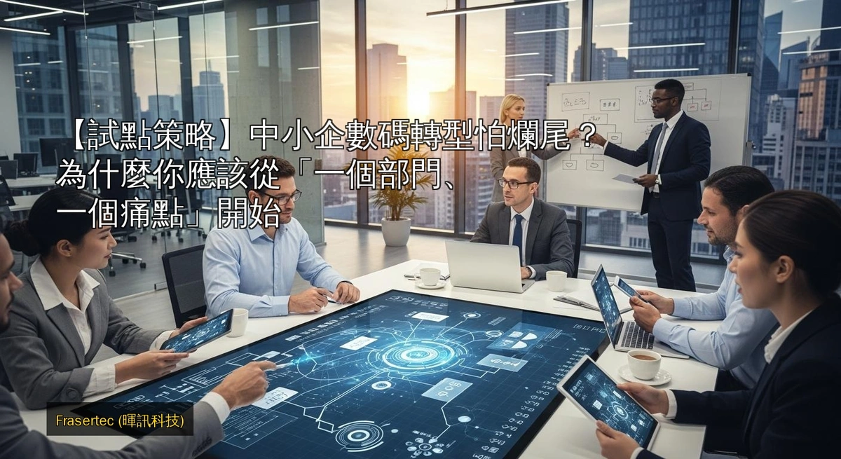 【試點策略】中小企數碼轉型怕爛尾？為什麼你應該從「一個部門、一個痛點」開始