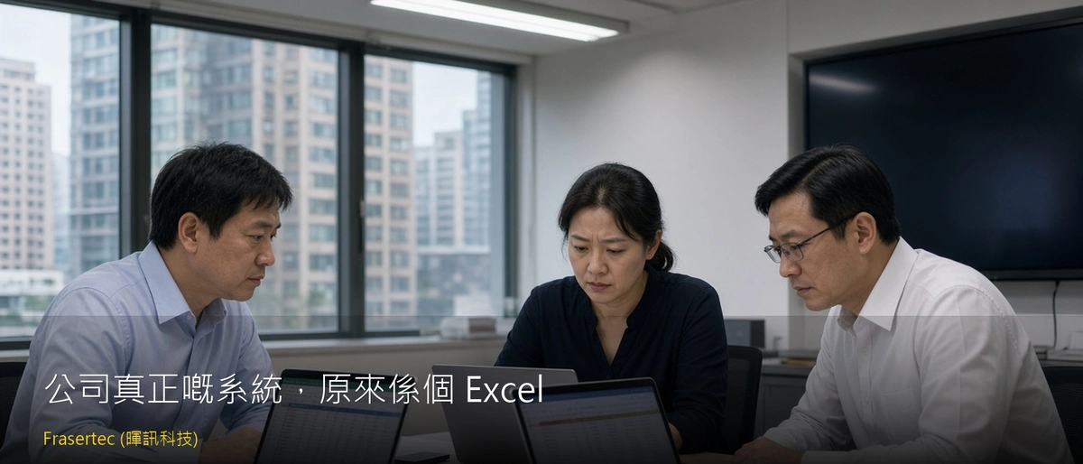 公司真正嘅系統，原來係個 Excel