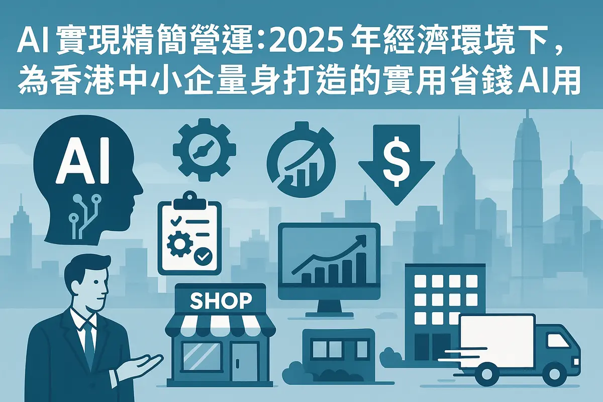 AI 實現精簡營運:2025 年經濟環境下,為香港中小企量身打造的實用省錢 AI 應用