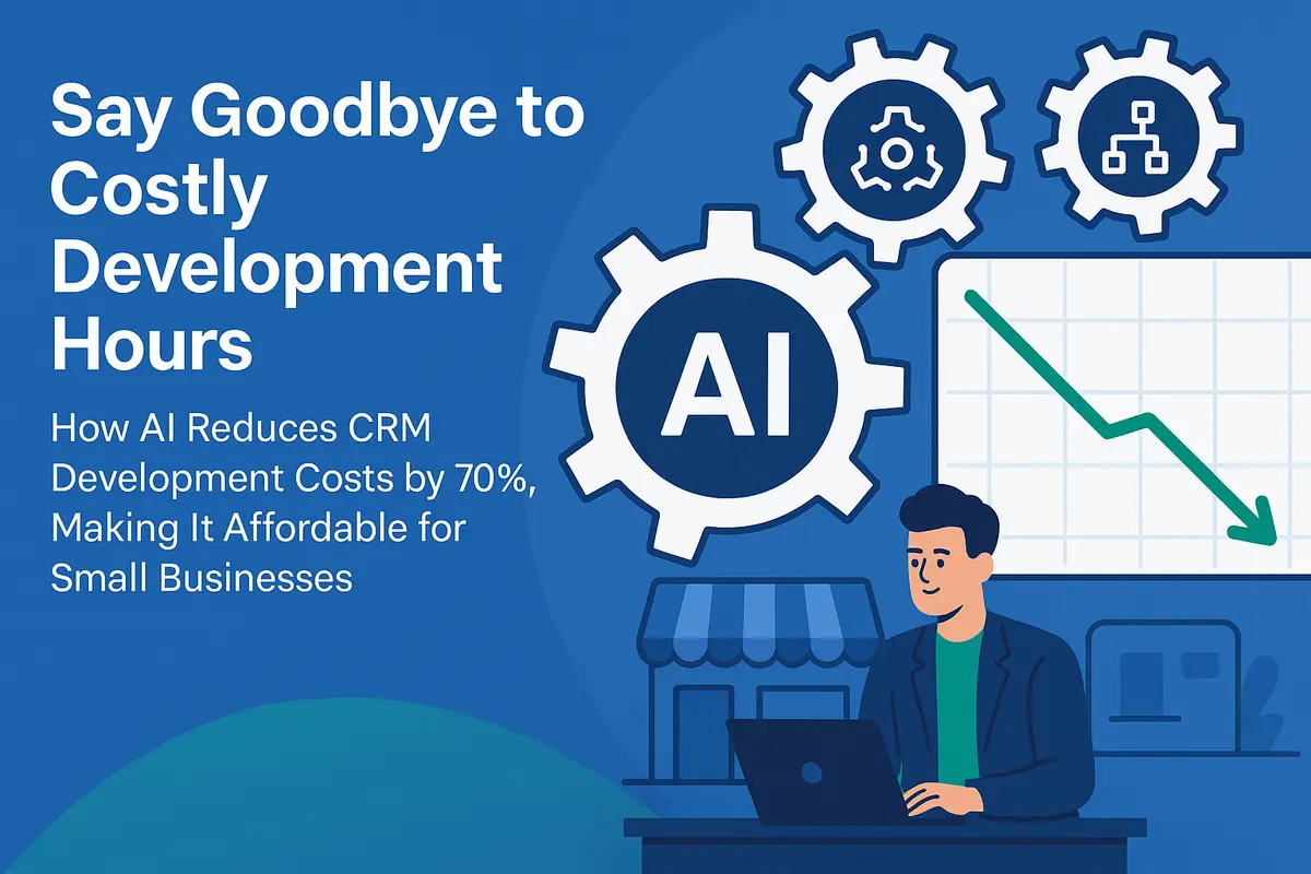 Say Goodbye to Costly Development Hours: How AI Reduces CRM Development Costs by 70%, Making It Affordable for Small Businesses?