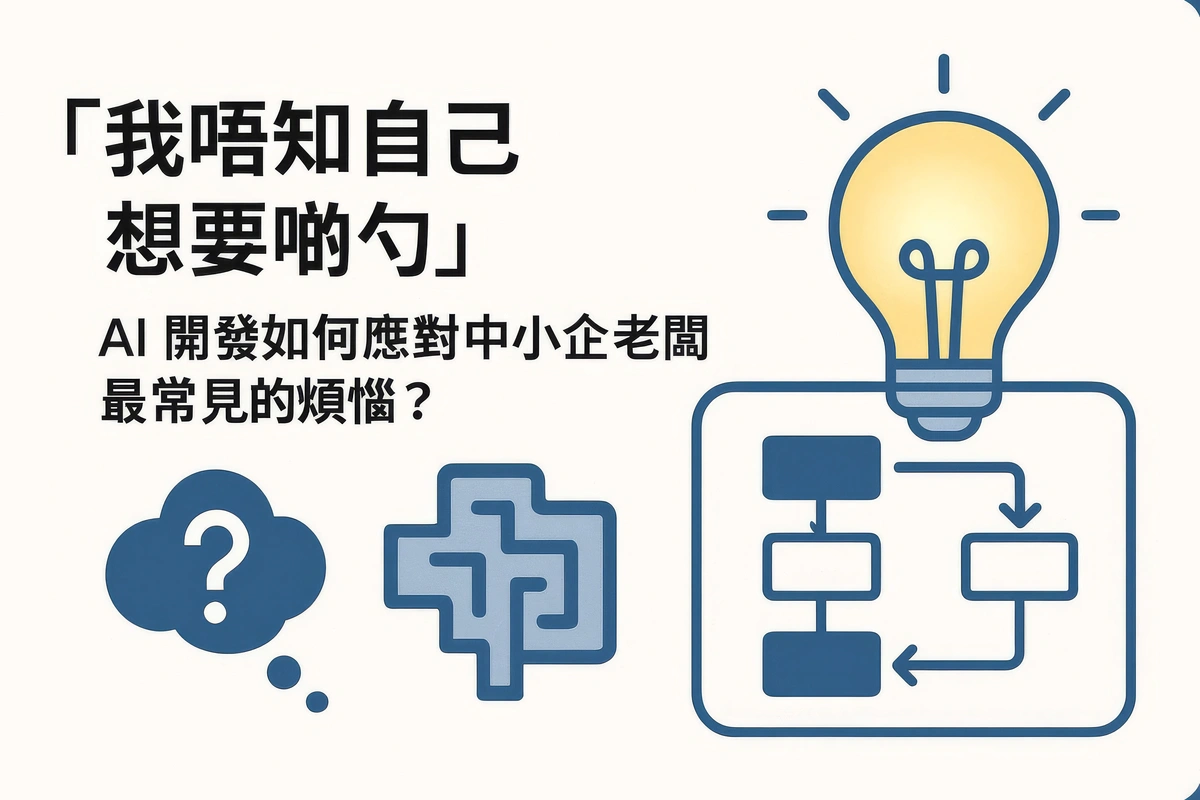 「我唔知自己想要啲乜」—— AI 開發如何應對中小企老闆最常見的煩惱?